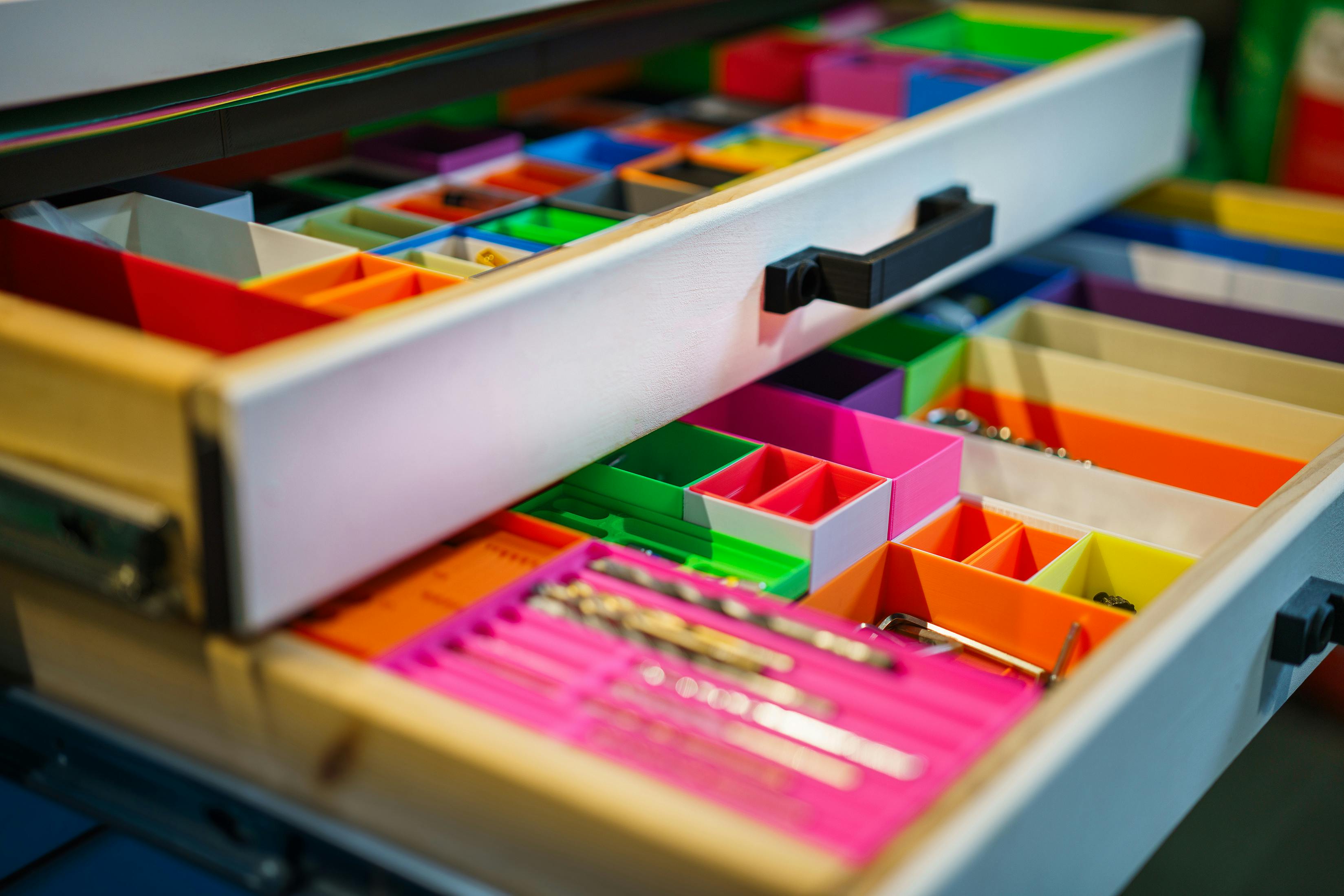 drawer with tools